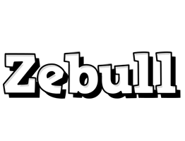 Zebull snowing logo