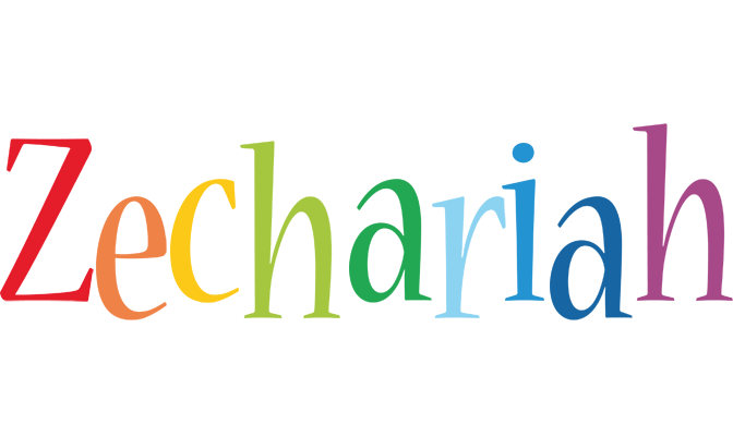 Zechariah birthday logo