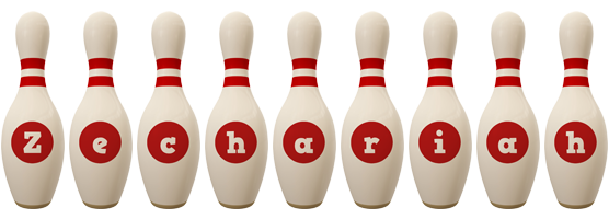 Zechariah bowling-pin logo