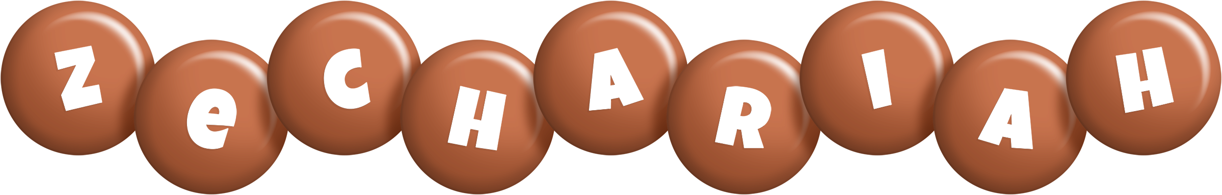 Zechariah candy-brown logo