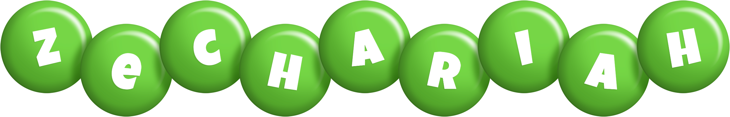 Zechariah candy-green logo