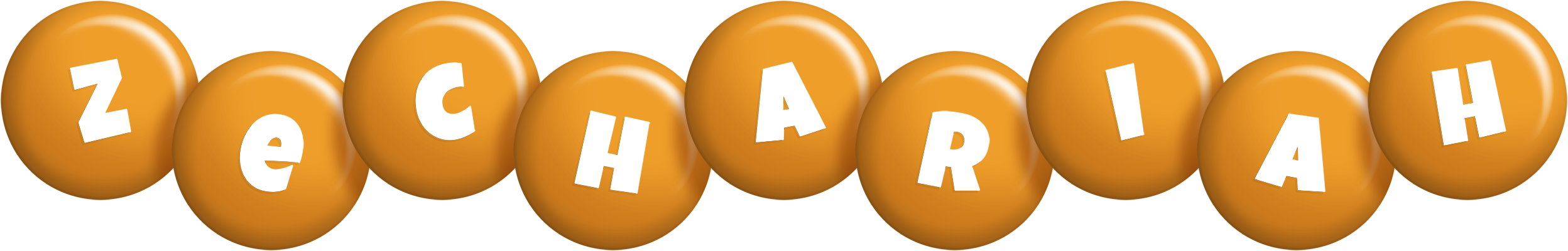 Zechariah candy-orange logo