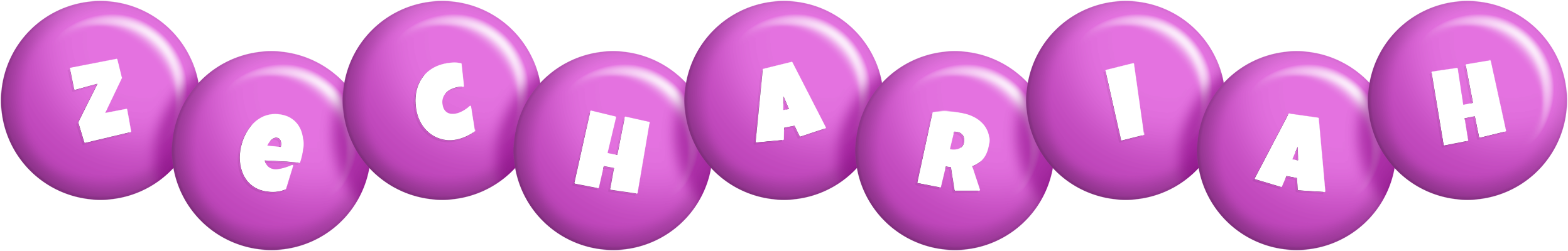 Zechariah candy-purple logo