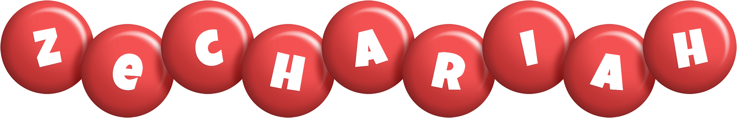 Zechariah candy-red logo