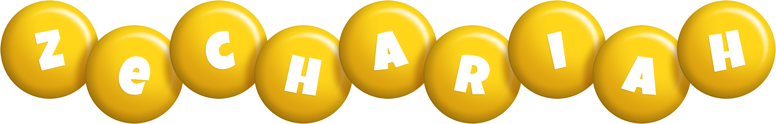 Zechariah candy-yellow logo