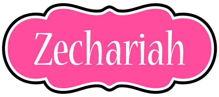 Zechariah invitation logo
