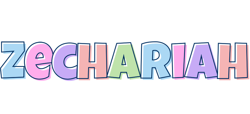 Zechariah pastel logo