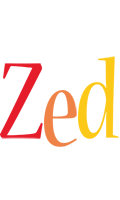 Zed birthday logo