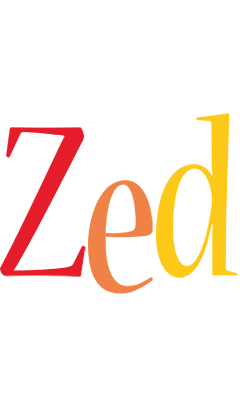 Zed birthday logo