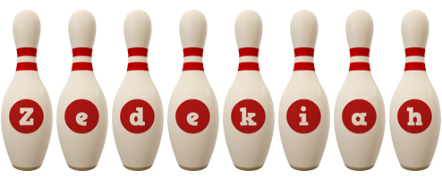 Zedekiah bowling-pin logo