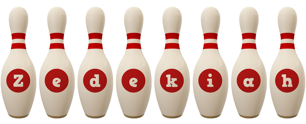 Zedekiah bowling-pin logo