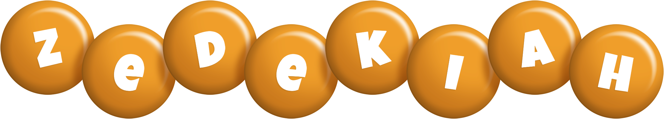 Zedekiah candy-orange logo