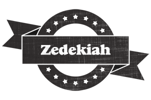 Zedekiah grunge logo