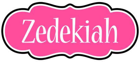 Zedekiah invitation logo