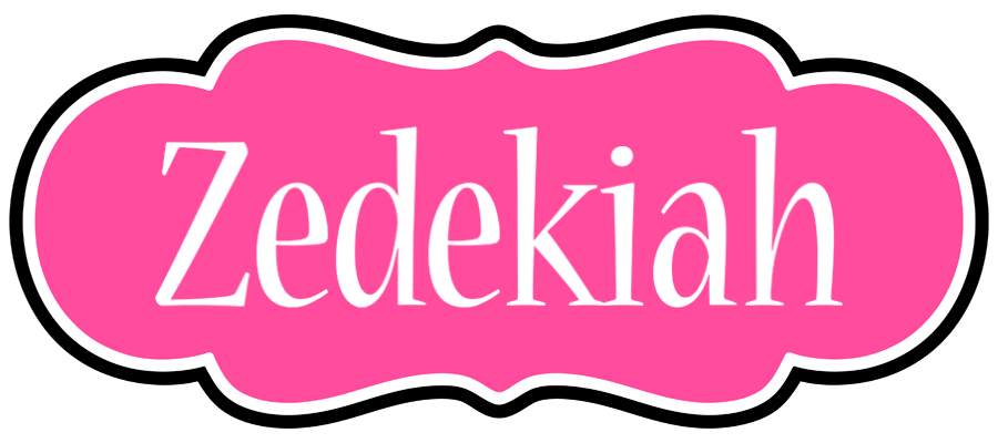Zedekiah invitation logo