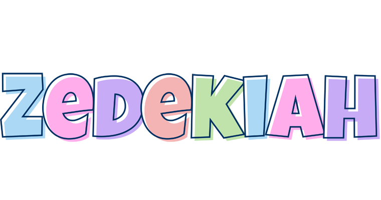 Zedekiah pastel logo