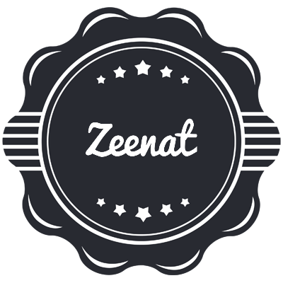 Zeenat badge logo