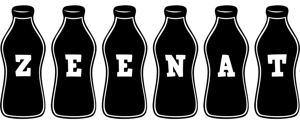 Zeenat bottle logo