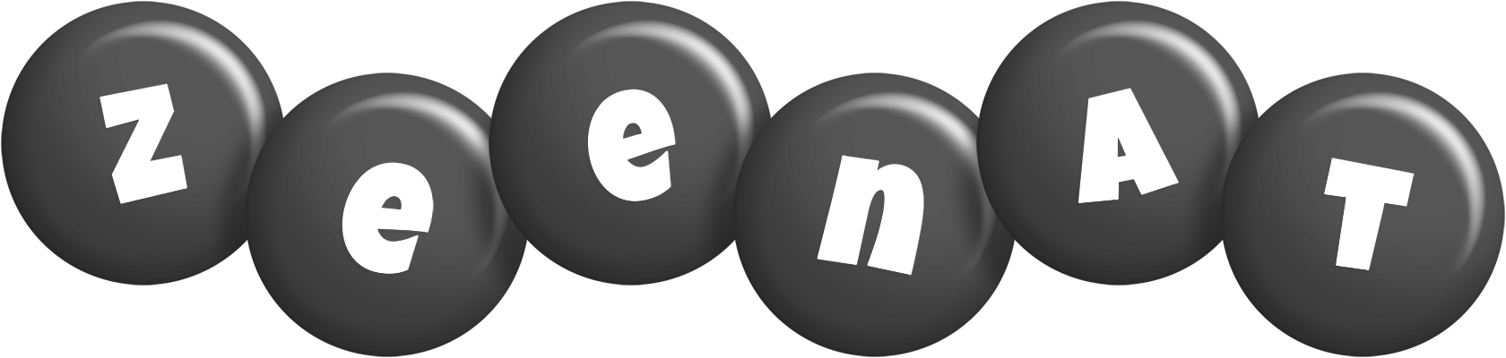 Zeenat candy-black logo