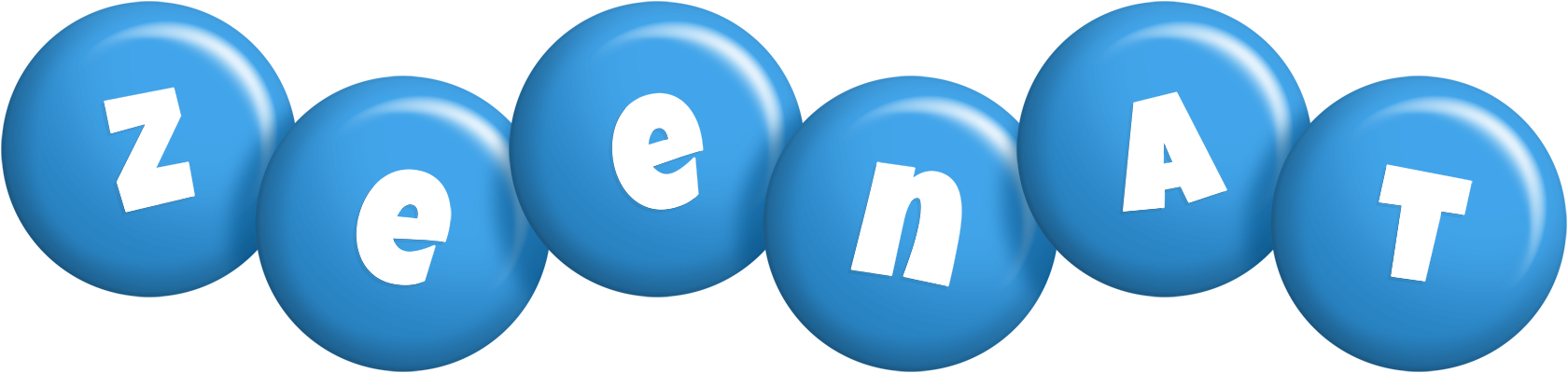 Zeenat candy-blue logo