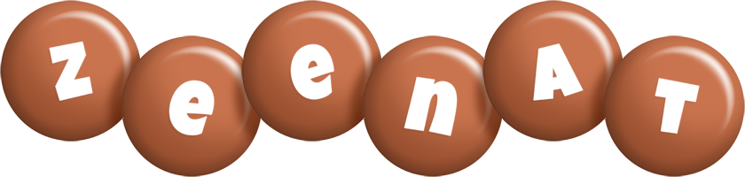 Zeenat candy-brown logo