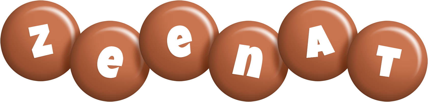 Zeenat candy-brown logo