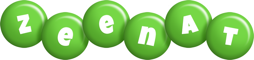 Zeenat candy-green logo