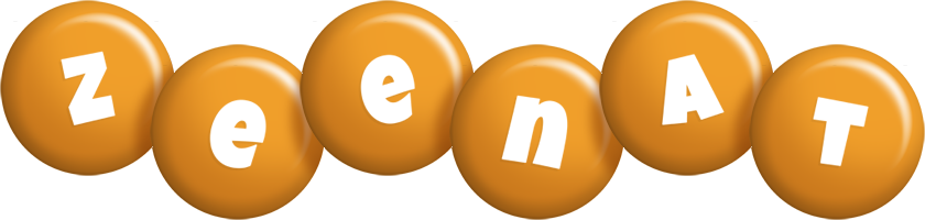 Zeenat candy-orange logo