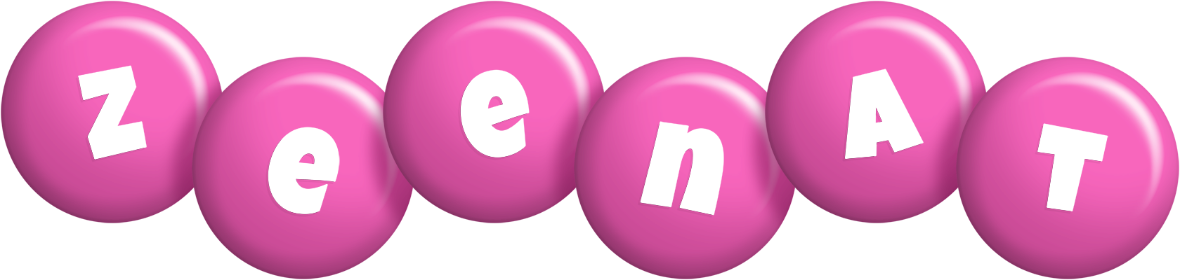 Zeenat candy-pink logo