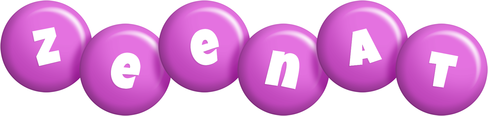 Zeenat candy-purple logo