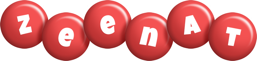 Zeenat candy-red logo