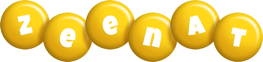 Zeenat candy-yellow logo