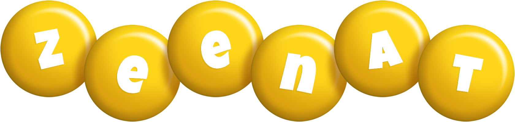 Zeenat candy-yellow logo