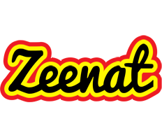 Zeenat flaming logo