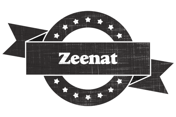 Zeenat grunge logo