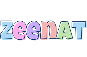 Zeenat pastel logo