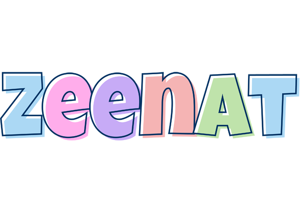 Zeenat pastel logo