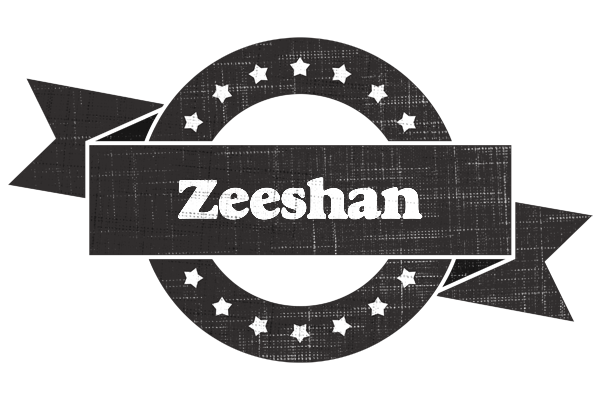 Zeeshan grunge logo
