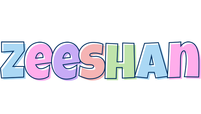 Zeeshan pastel logo