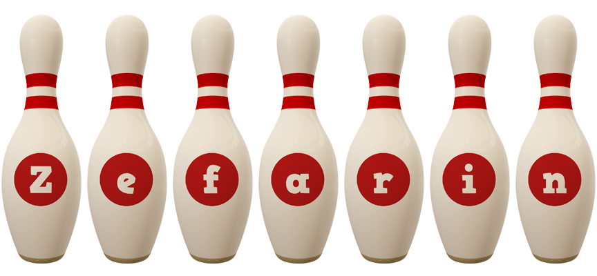 Zefarin bowling-pin logo