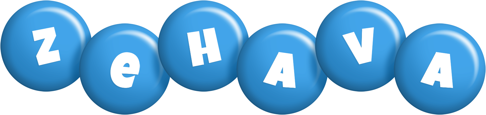 Zehava candy-blue logo