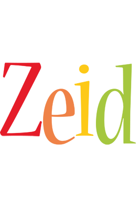 Zeid birthday logo