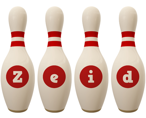 Zeid bowling-pin logo