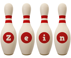 Zein bowling-pin logo