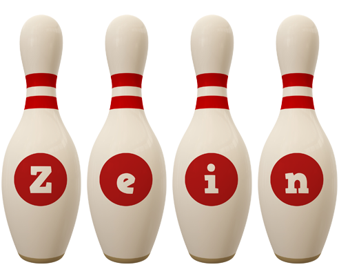 Zein bowling-pin logo