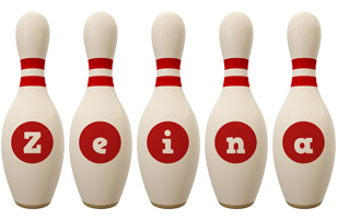 Zeina bowling-pin logo