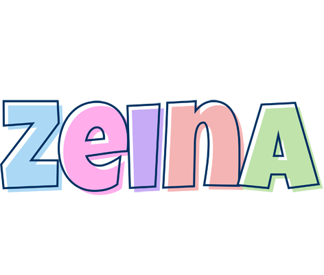 Zeina pastel logo
