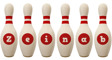 Zeinab bowling-pin logo