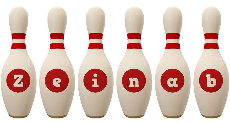 Zeinab bowling-pin logo