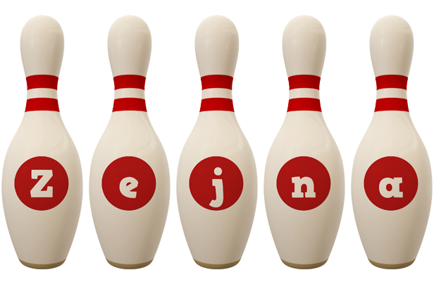 Zejna bowling-pin logo